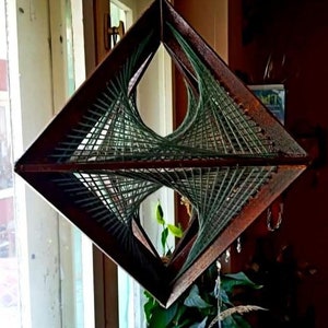 String Art 3D Octahedron Sacred Geometry Platonic Solids
