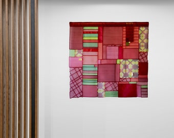 Finalist Etsy Design Awards 2022 | Home decor bojagi | Home decor wall hanging | Pojagi home decor | Textile wall art | Bojagi fiber art