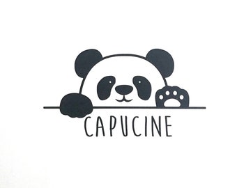 Sticker Mural Panda Etsy