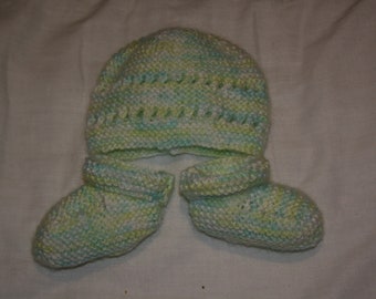 Baby Beanie and Booties