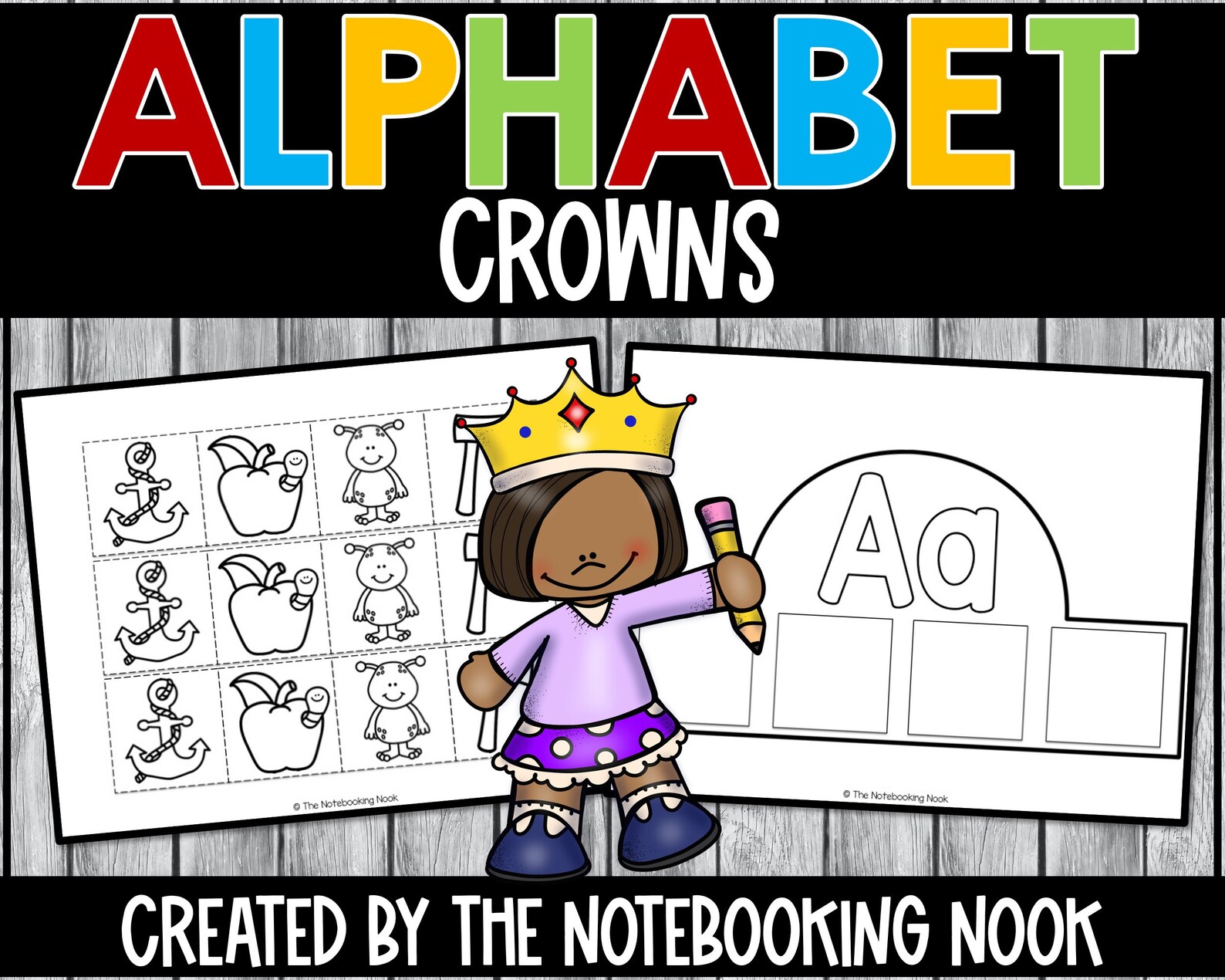 Alphabet Crowns Etsy