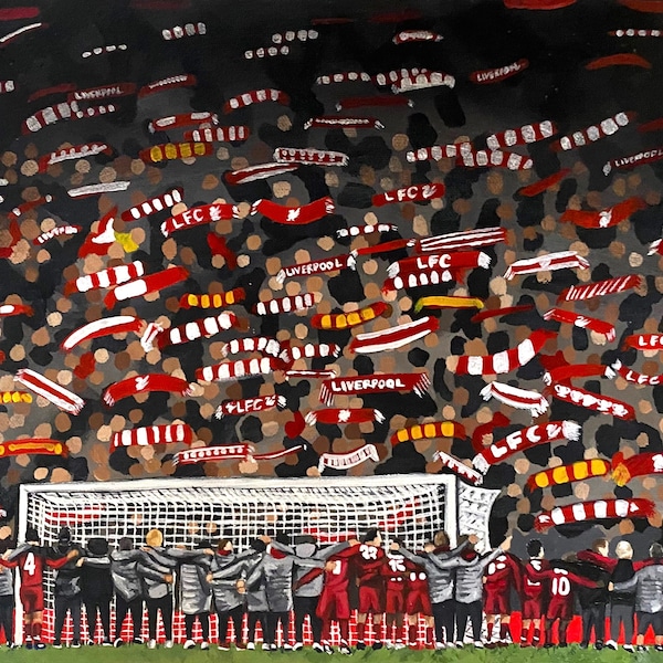 PRE-ORDER. Famous Anfield Night A4 print.