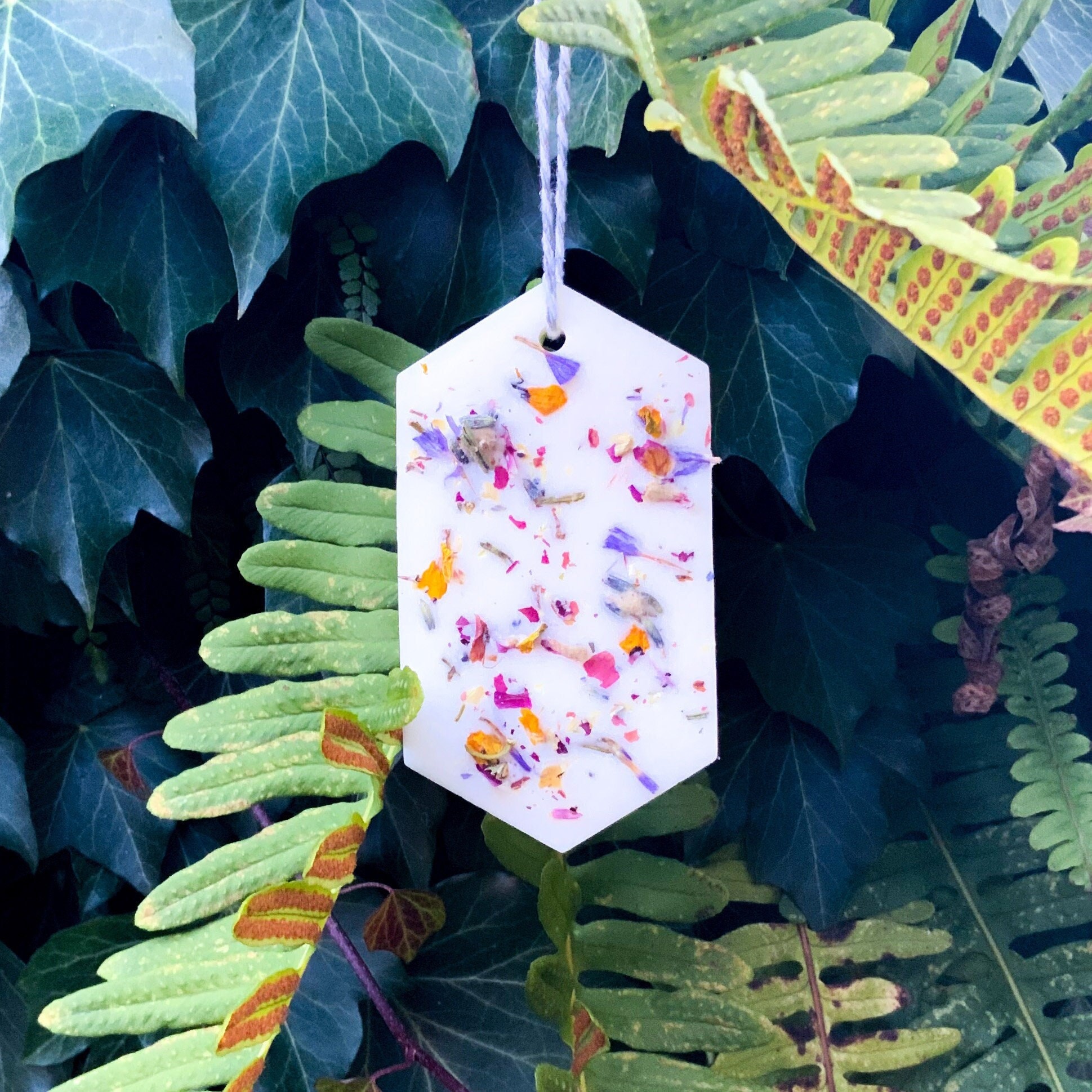 Fondant Parfumé en Cire de Soja et Fleurs Séchées Diffuseur Parfum Linge Naturel Décoration Intérieu