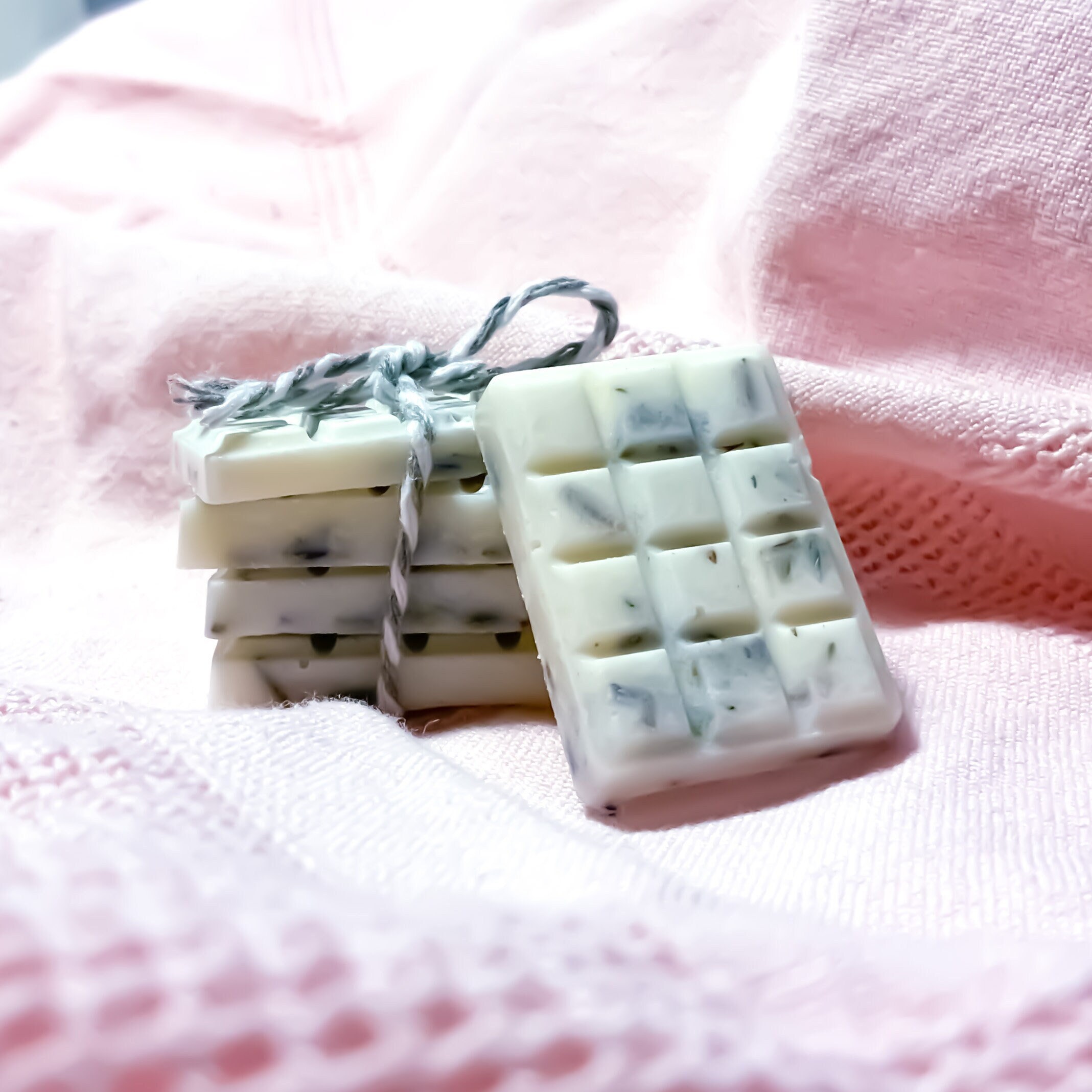 Lot 5 Fondants Parfumés Fragrances Naturelles et Fleurs Séchées Cire de Soja Parfum Ambiance Galets 