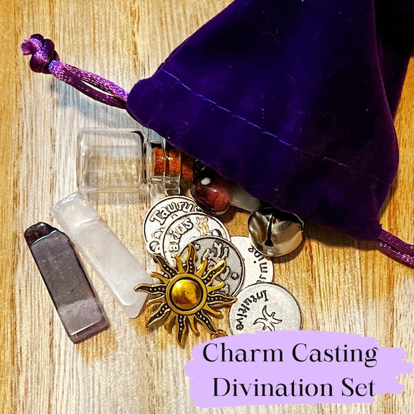 Starter Charm Casting Kit | 36 charms for Divination | Unique Charm set