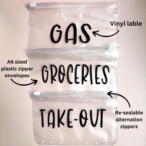 0ne - A6 Geldumschläge | Vinyl Label | Sparbinder | Cash Stuffing | Geld-Tracker | Haushaltsplaner | Sinkende Funde