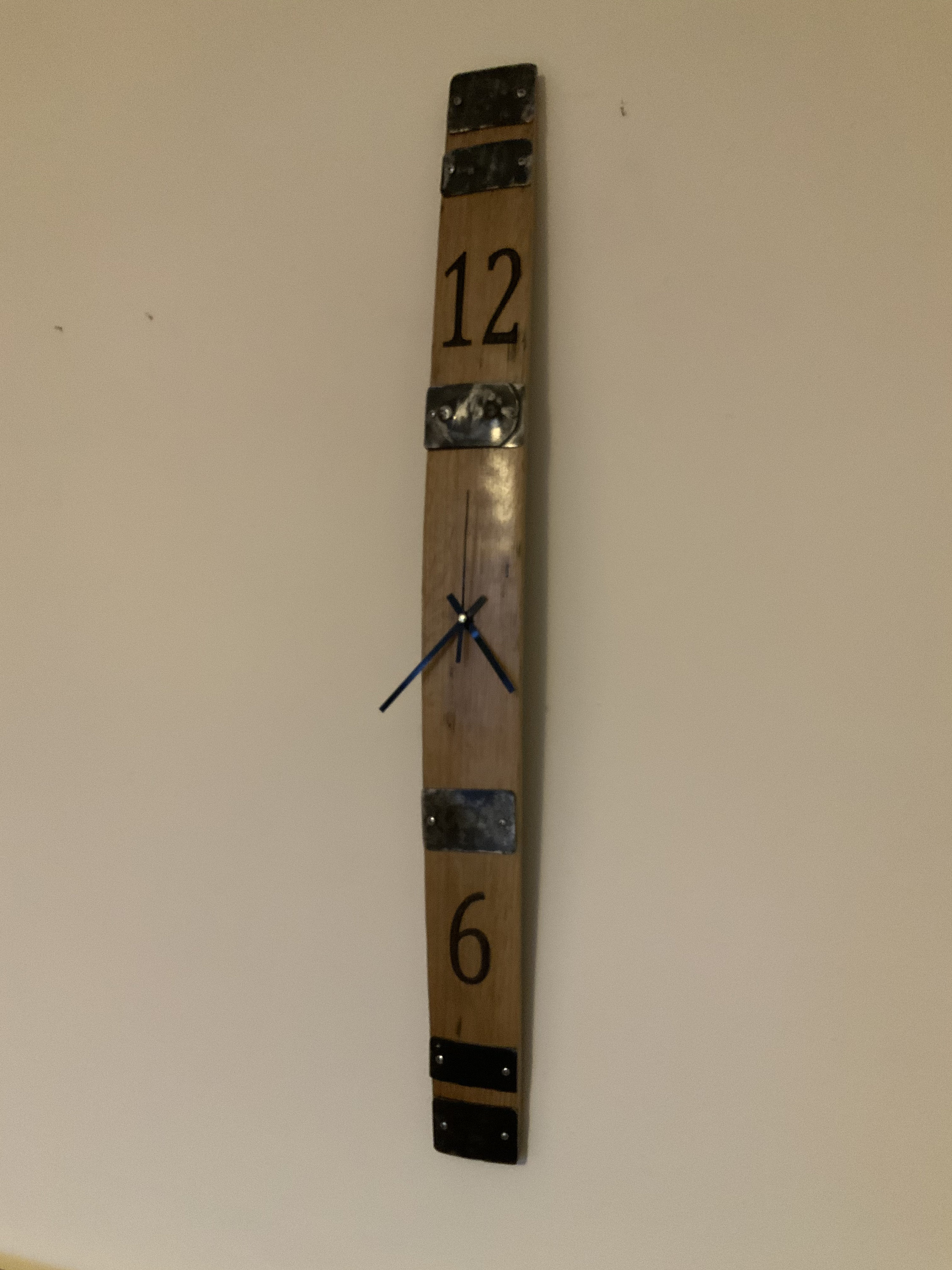 Stave Clock Whisky Barrel Stave Clock. Oak Stave With Quartz Clock - Etsy UK