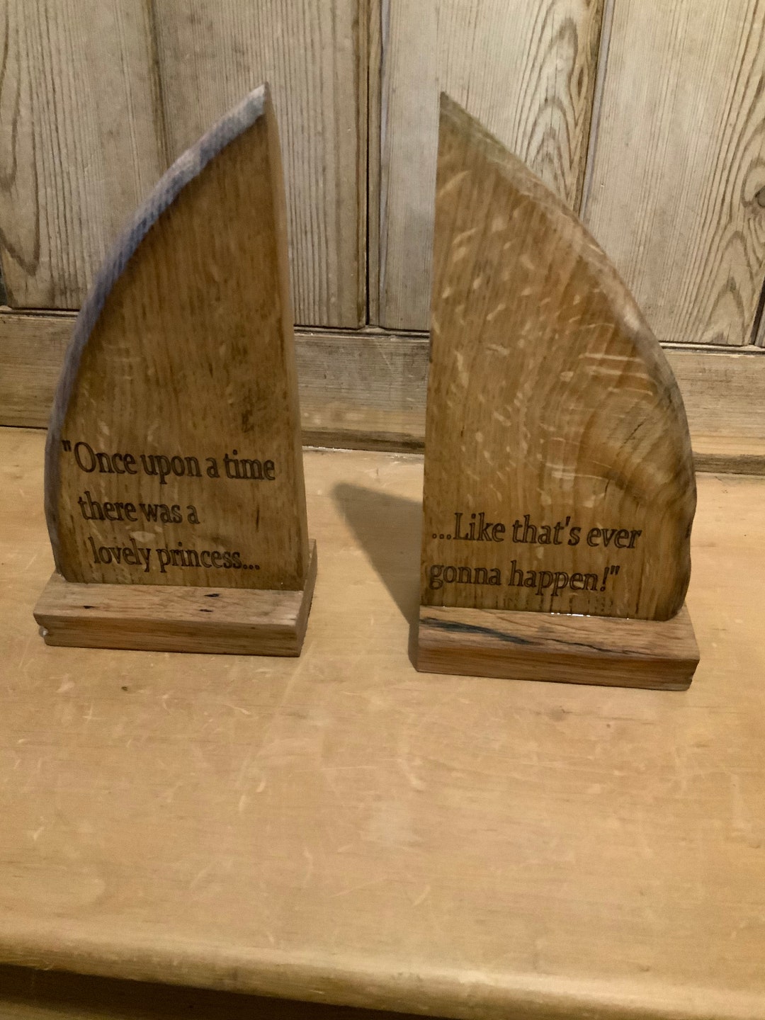 Bookends Personalised Whisky Barrel Lid - Etsy