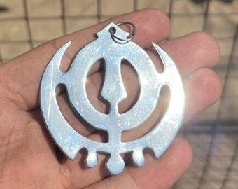 12 PIECES LOT, Sikh Khanda Locket , with hook , free shipping, order now.