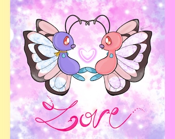 Pareja de Butterfree / pareja de Papilusions