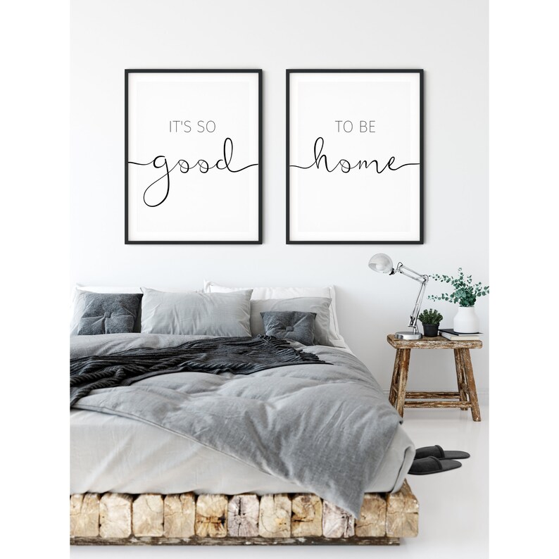 It's So Good To Be Home 2 Piece Wall Art Printable Wall Etsy