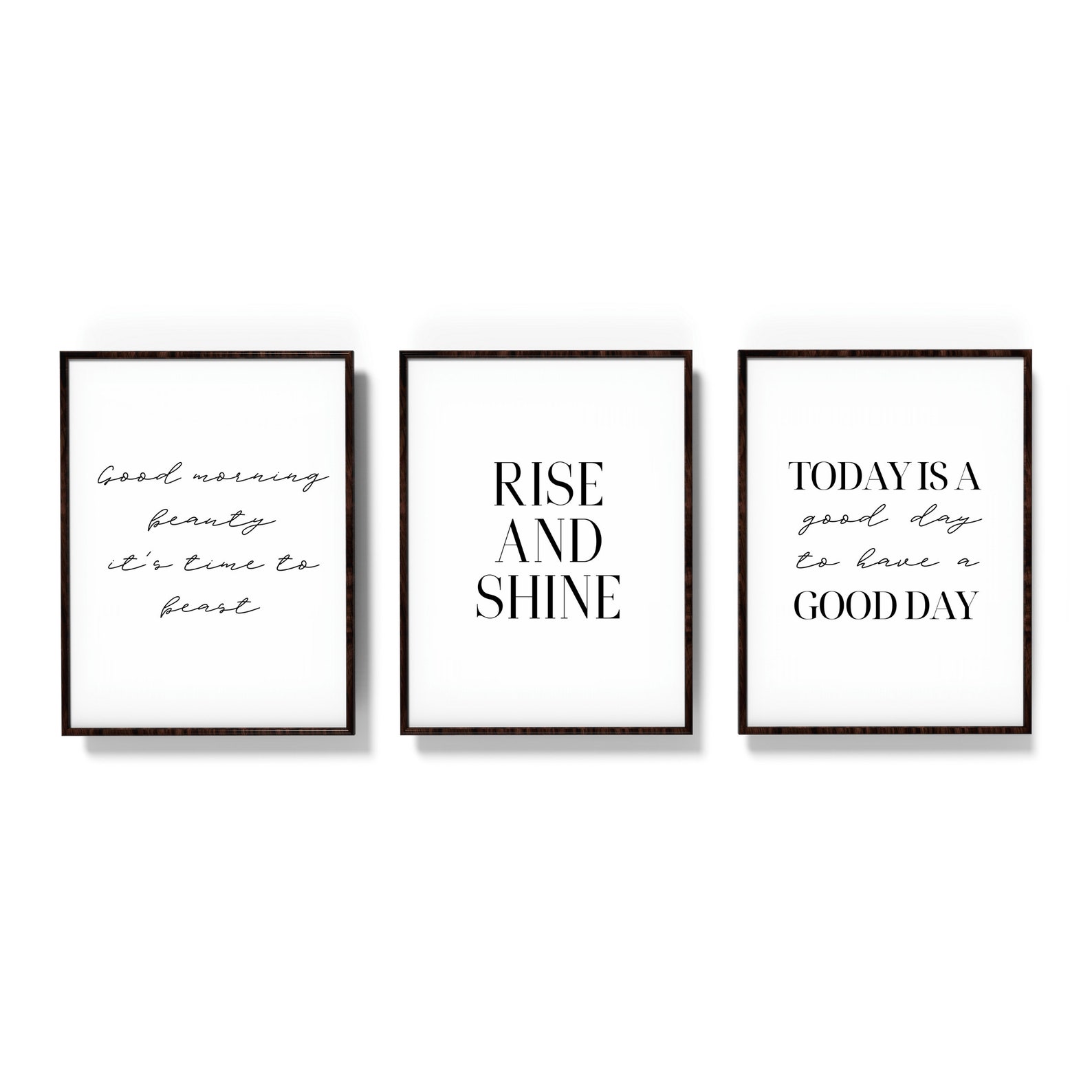 Rise and Shine Above Bed Decor Bedroom Wall Art Above Bed Etsy