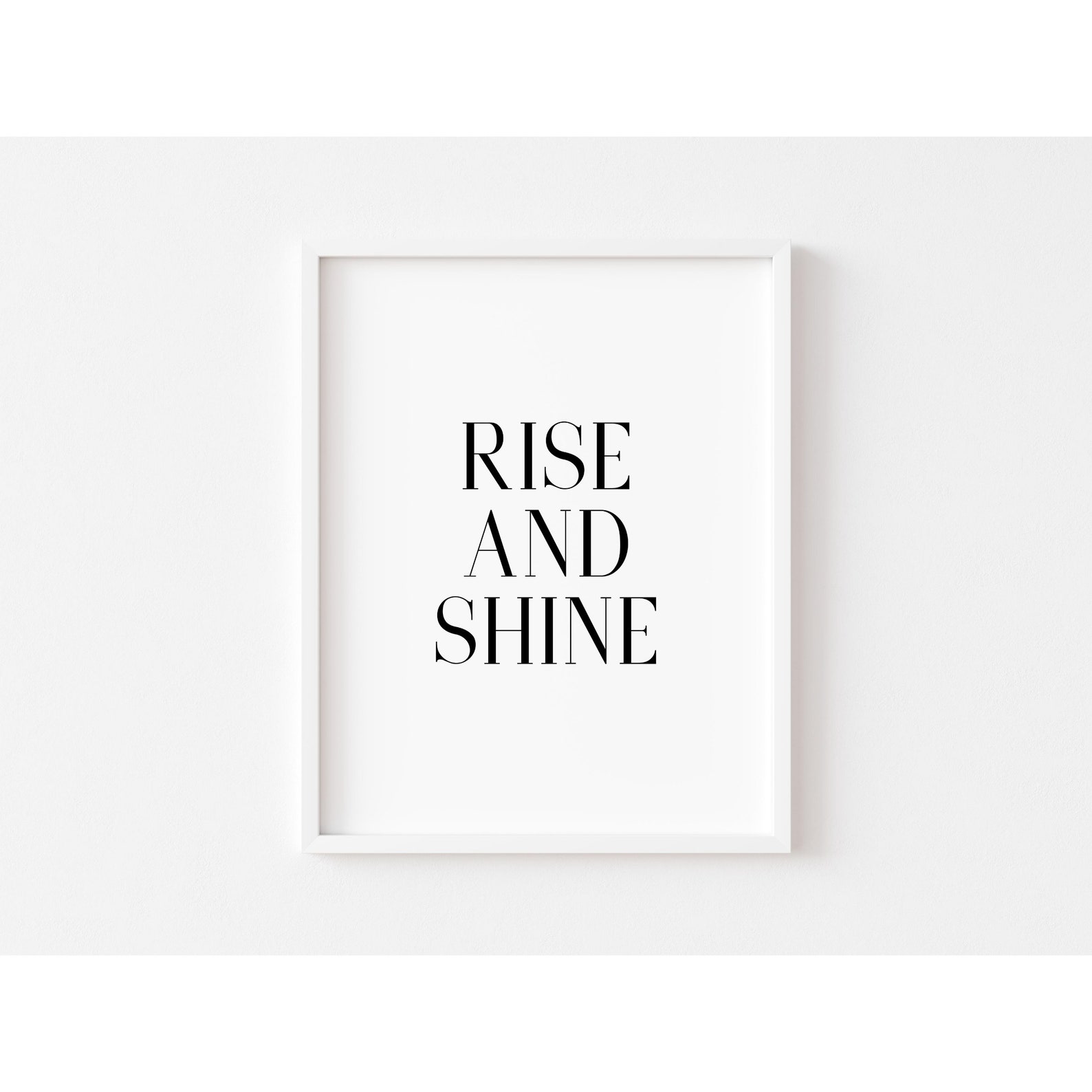 Rise and Shine Above Bed Decor Bedroom Wall Art Above Bed Etsy