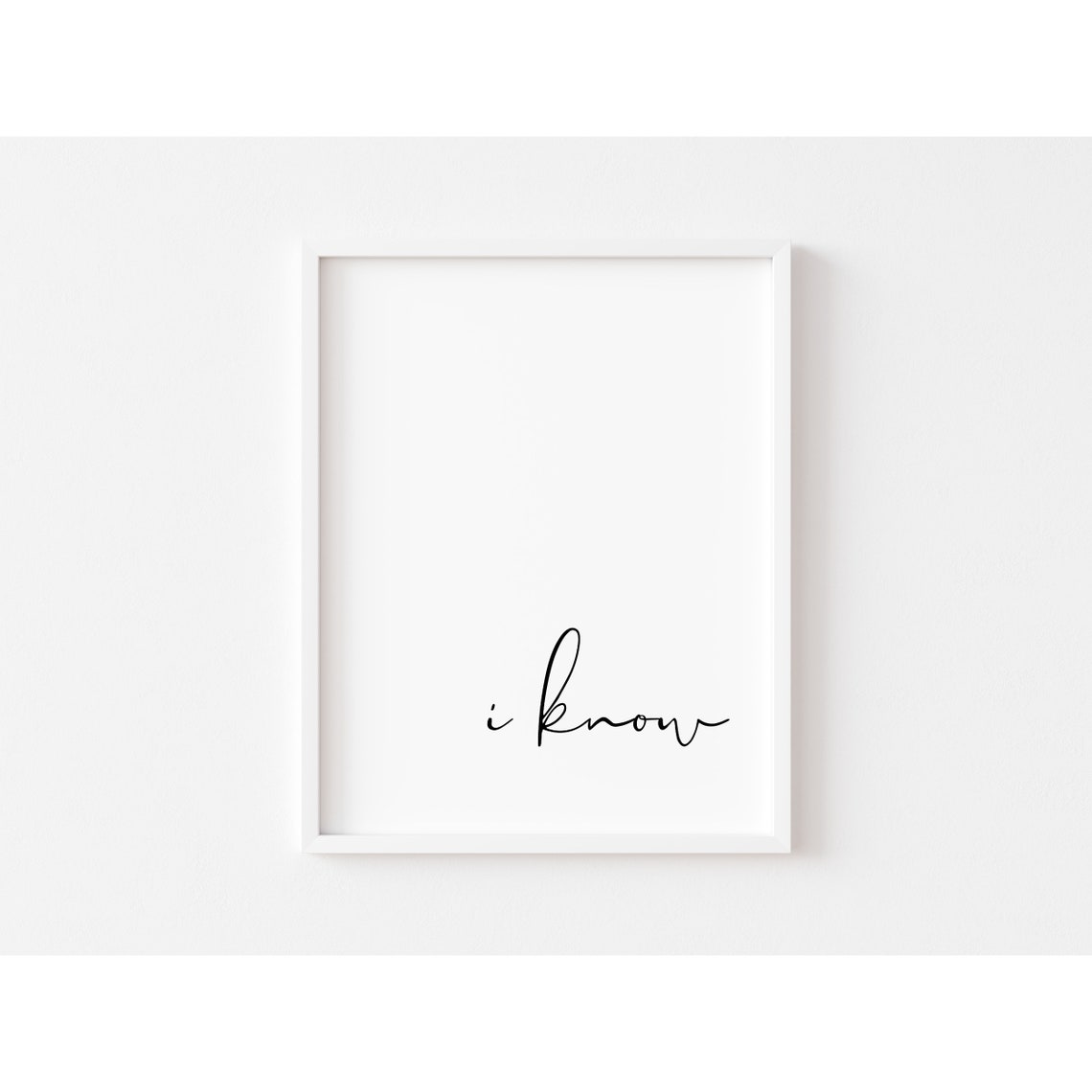 I Love You I Know Above Bed Decor Printable Wall Art 2 Etsy