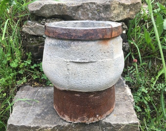 Concrete Rustic Plant Pot Cement Planter Flower Bucket Decorative Vase Concrete Plant Pot Cement Art Handmade gift