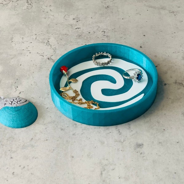 Desk Organizer | Moana Trinket Dish | Catch All Tray | Coin Dish