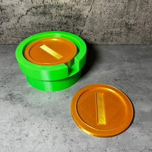 Mario Bros-muntenonderzetters | Gameroom-onderzetters | Onderzetters voor videogames