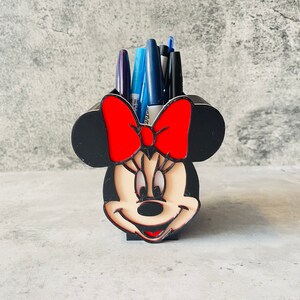Portapenne e Matita / Porta Pennello per Trucco Mouse / Porta Pennarelli / Astuccio penna e matita