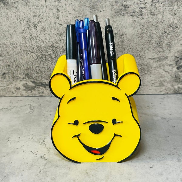 Pen and Pencil Holder | Winnie the Pooh Makeup Brush Holder | Marker Holder | Pen and Pencil Case