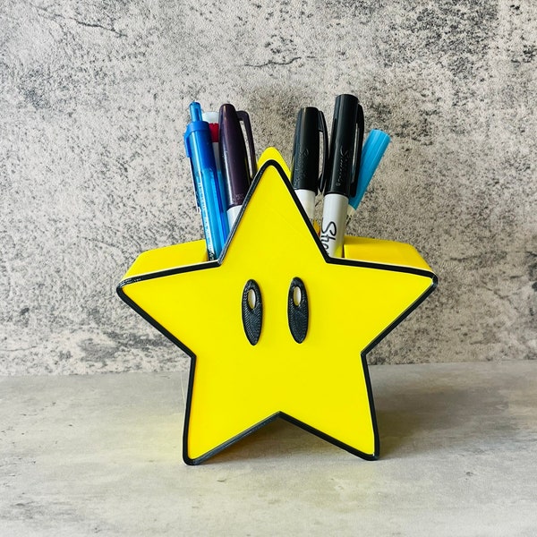 Star Pen and Pencil Holder | Makeup Brush Holder | Marker Holder | Pen and Pencil Case