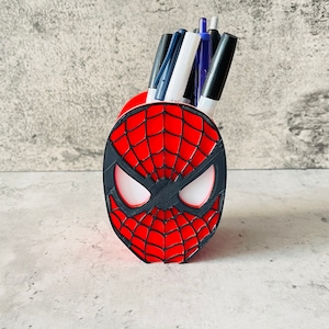 Pen and Pencil Holder | Spiderman Makeup Brush Holder | Marker Holder | Pen and Pencil Case