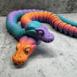 3D Printed Articulated Ball Python Snake / Fidget Toy
