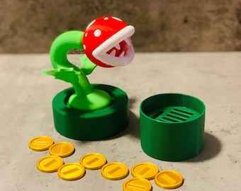 Switch Game Card Holder | Piranha Plant Game Cartridge Holder