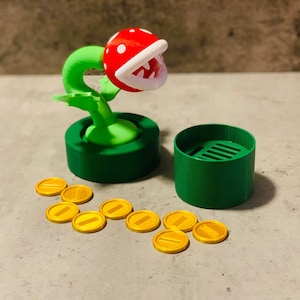 Suporte para cartão de jogo Switch | Suporte para cartucho de jogo de planta piranha