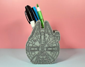 Pen and Pencil Holder | Millennium Falcon Makeup Brush Holder | Marker Holder | Pen and Pencil Case