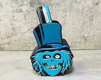 Stifthalter | Haunted Mansion Hatbox Ghost Make-up Pinselhalter | Marker Halter | Stifteetui