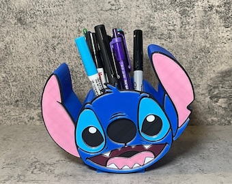 Pen and Pencil Holder | Stitch Makeup Brush Holder | Marker Holder | Pen and Pencil Case