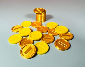 Mario Coins / 3D Printed Prop Coins