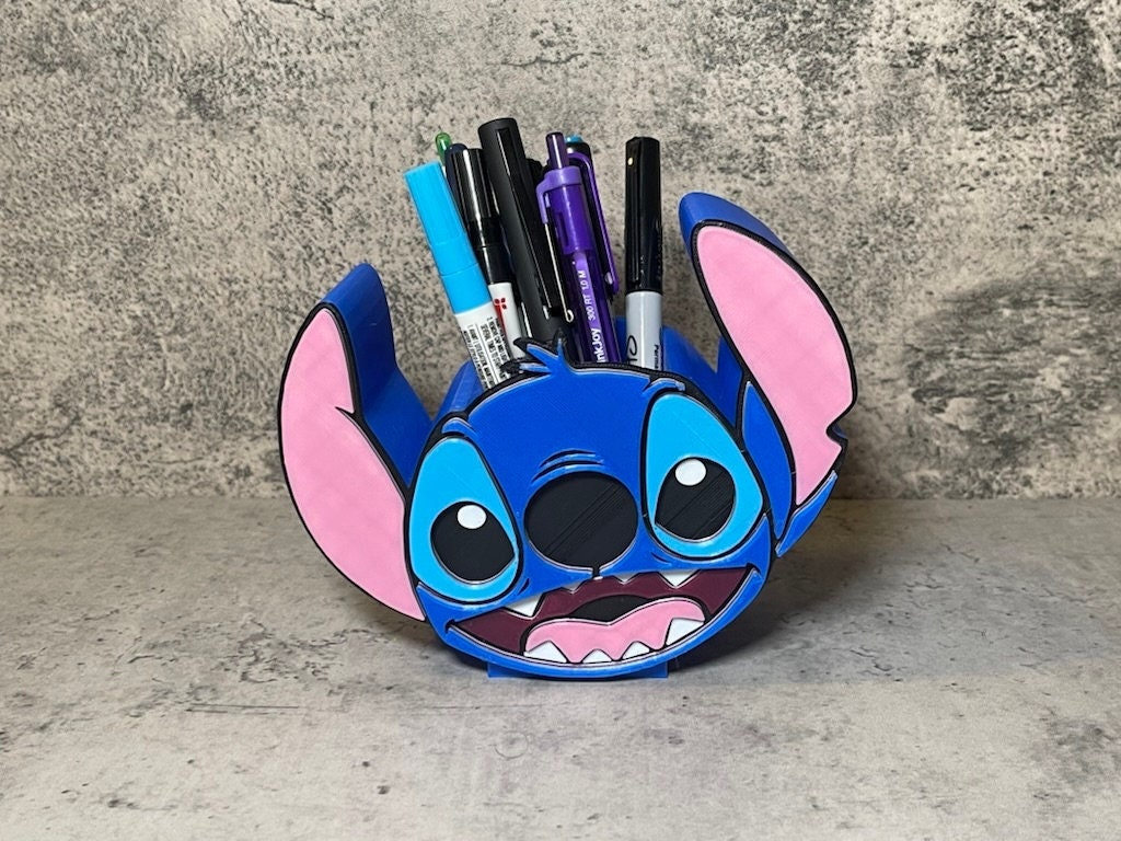 Disney Stitch Pencil Case with Stationery Filled Pencil Case