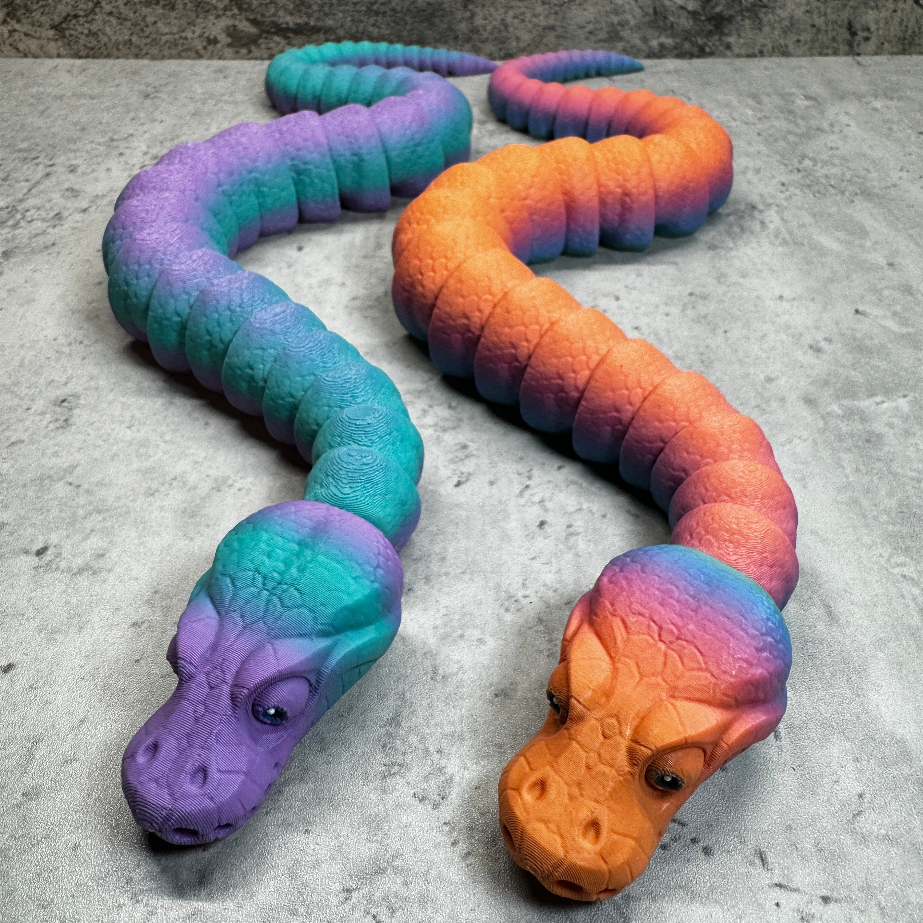 3D Printed Articulated Ball Python Snake / Fidget Toy - Etsy
