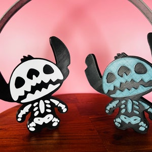 Stitch Skeleton Tier Tray Decorations