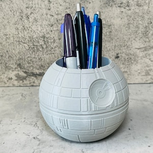 Pen and Pencil Holder | Deathstar Makeup Brush Holder | Pen Holder | Marker Holder | Pen and Pencil Case