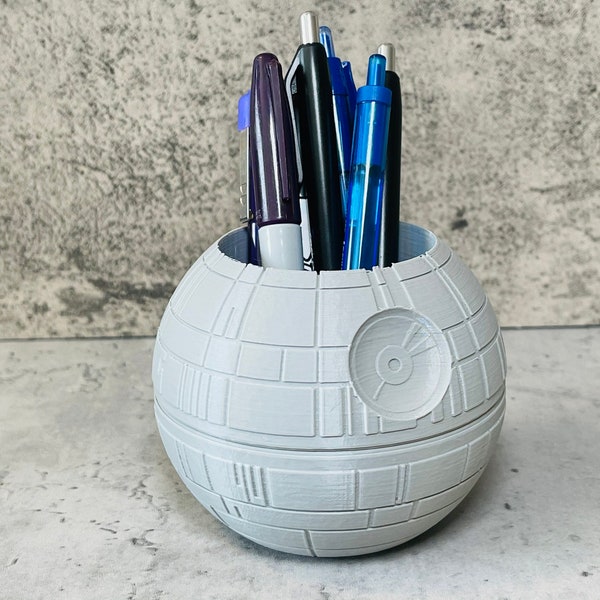 Pen- en potloodhouder | Deathstar make-upborstelhouder | Penhouder | Markerhouder | Pen en etui