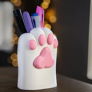 Kawaii Cat Paw Pen Holder