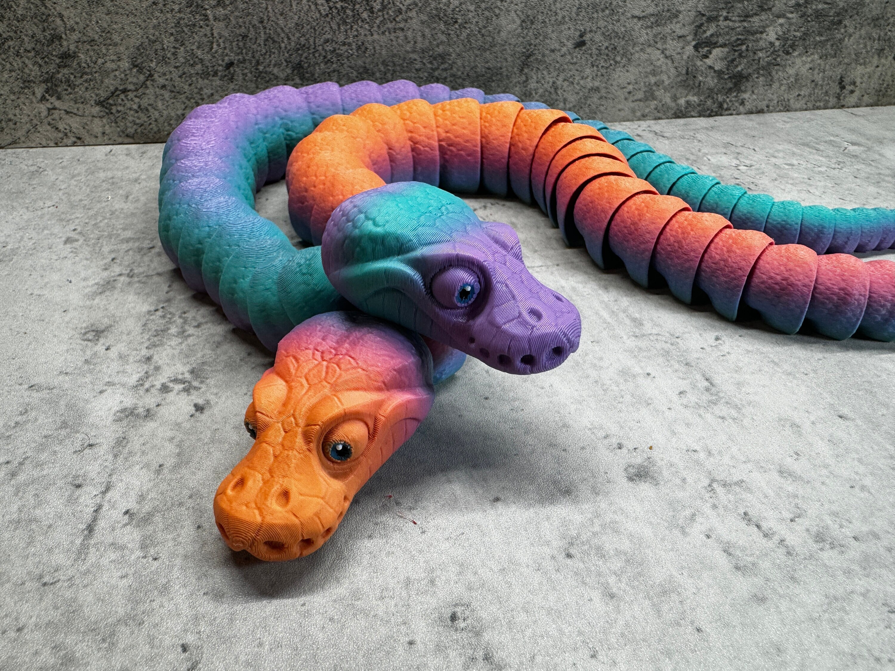 3D Printed Articulated Ball Python Snake / Fidget Toy - Etsy