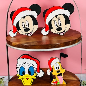 Santa and Friends Tier Tray Decorations
