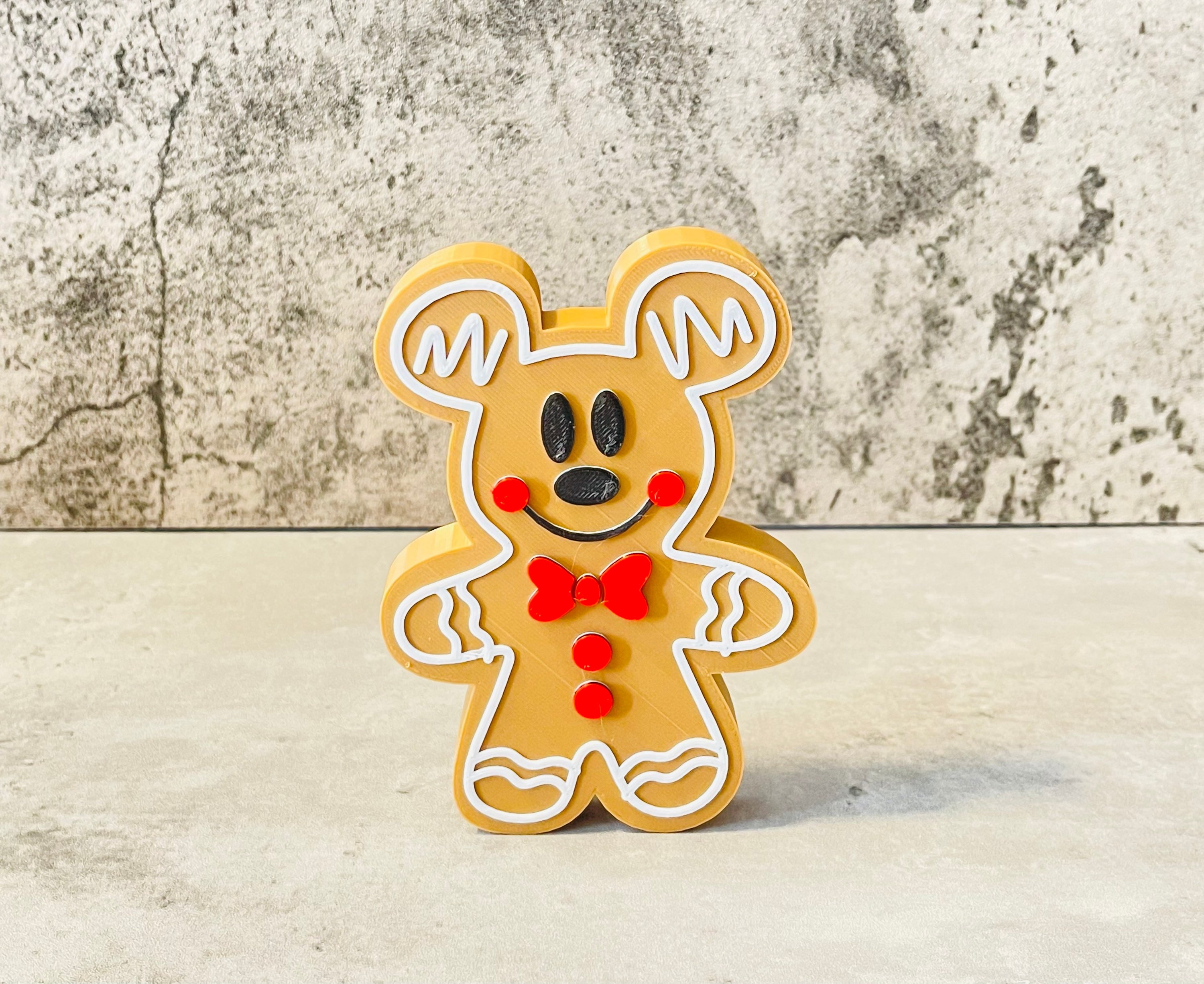 ジンジャーブレッドのミッキーとミニーのティアトレイのクリスマス