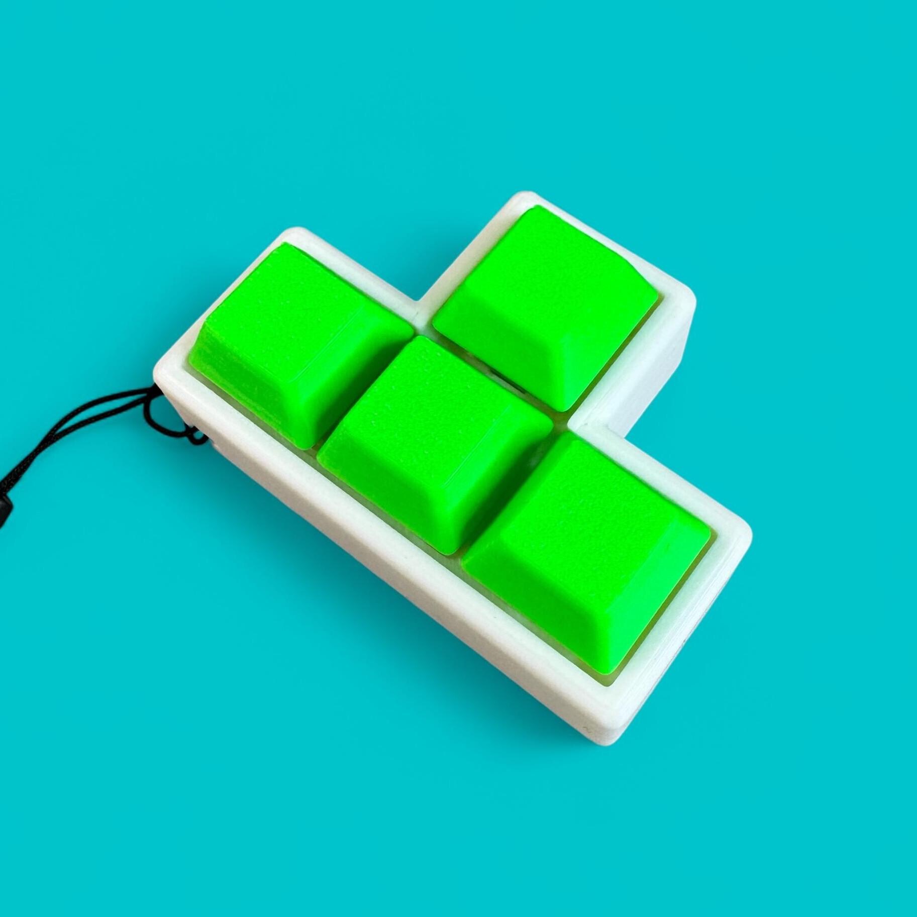 T字型4キーメカニカルキーボードクリッカーキーチェーン - キー