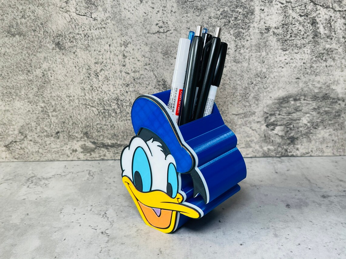 Donald Duck Disney Pen and Pencil Holder Disney Makeup Brush Etsy