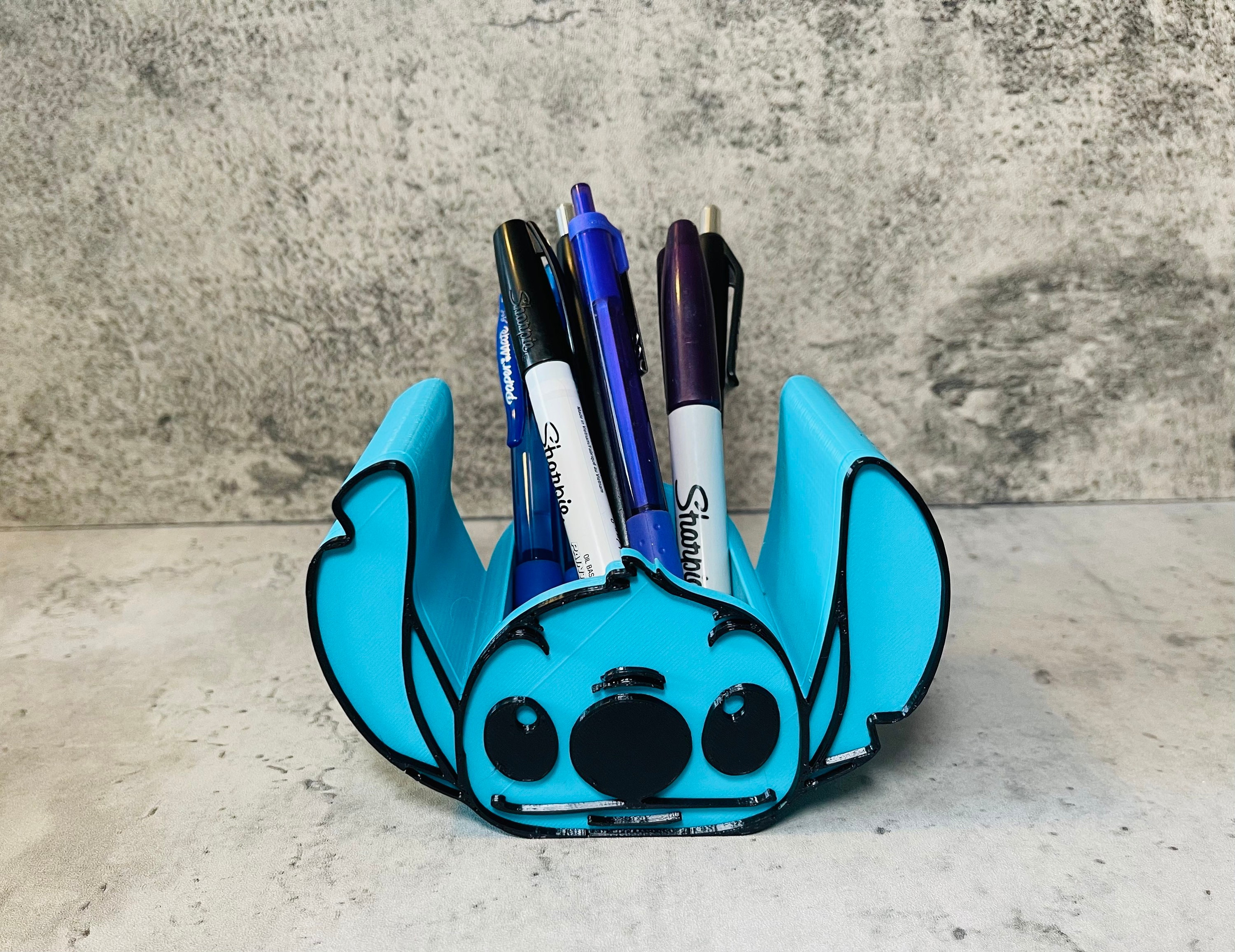 Disney Pen and Pencil Holder Stitch Makeup Brush Holder Etsy