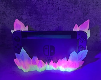 Base de cristal para Switch que brilla en la oscuridad / Base de cristal para Switch 2