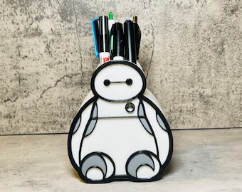 Portapenne e portamatite / Portapenne per il trucco Baymax / Portapenne Big Hero 6 / Astuccio per penne e matite