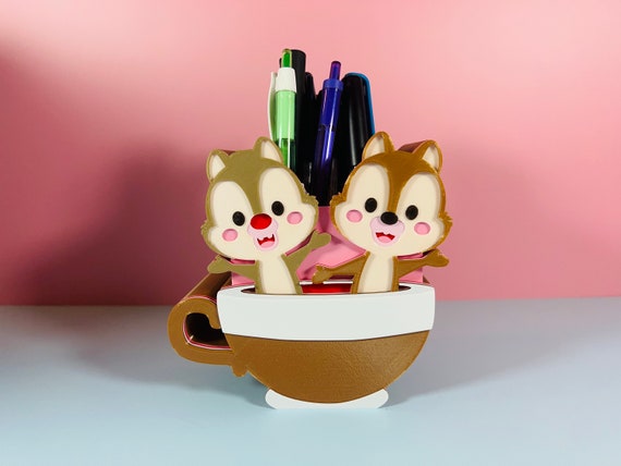 Pen and Pencil Holder | Chip and Dale Makeup Brush Holder | Marker Holder | Pen and Pencil Case