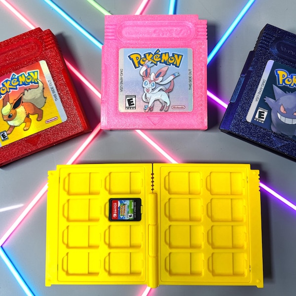 Custom Retro Inspired Switch/Switch 2 Game Card Holder | Game Boy Display Case
