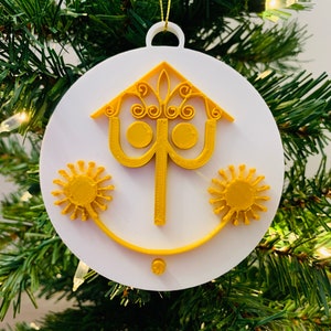 Clock Face Christmas Ornament