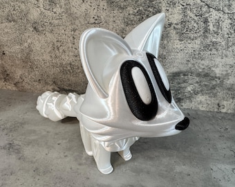 3D Printed Articulated Arctic Fox / Fidget Toy